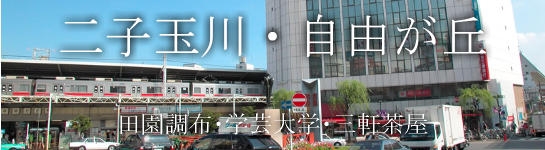 二子玉川・自由が丘・田園調布・学芸大学・三軒茶屋