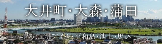 大井町・大森・蒲田・天王洲アイル・平和島・池上・馬込